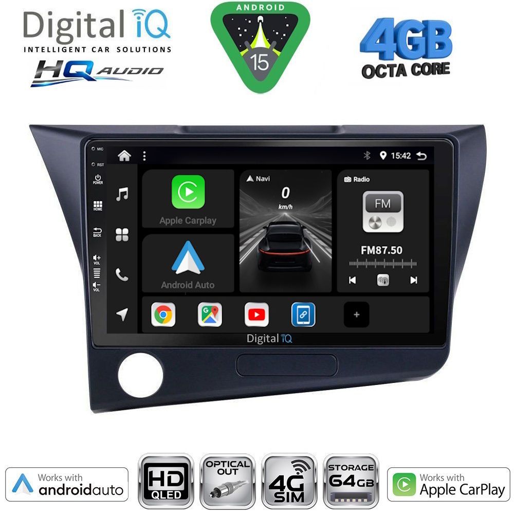 Βλησαρούλης Car Center - DIGITAL IQ BXK 19203_CPAA (9inc) MULTIMEDIA TABLET for HONDA CRZ mod. 2010-2016