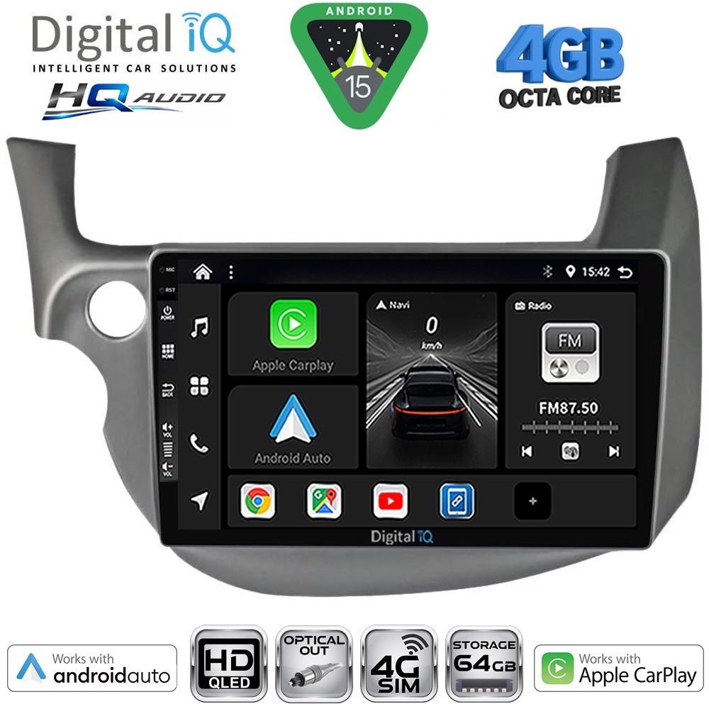 Βλησαρούλης Car Center - DIGITAL IQ BXK 19211_CPAA (10inc) MULTIMEDIA TABLET for HONDA JAZZ mod. 2008-2012