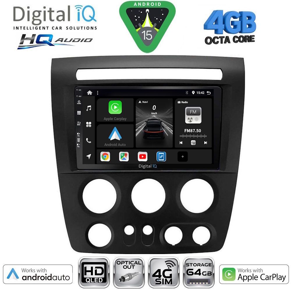 Βλησαρούλης Car Center - DIGITAL IQ BXK 19218_CPAA (9inc) MULTIMEDIA TABLET for HUMMER H3 mod. 2005-2009