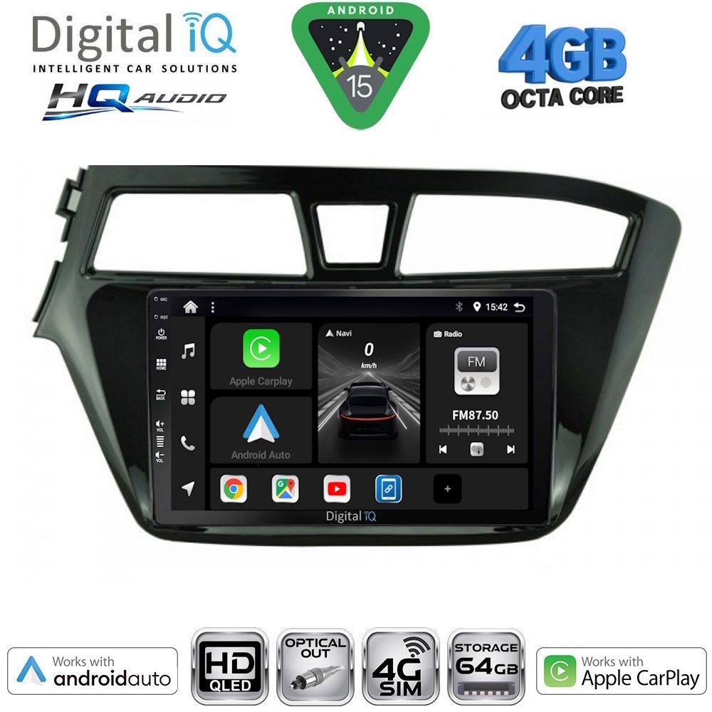 Βλησαρούλης Car Center - DIGITAL IQ BXK 19229_CPAA (9inc) MULTIMEDIA TABLET for HYUNDAI i20 mod. 2014-2018
