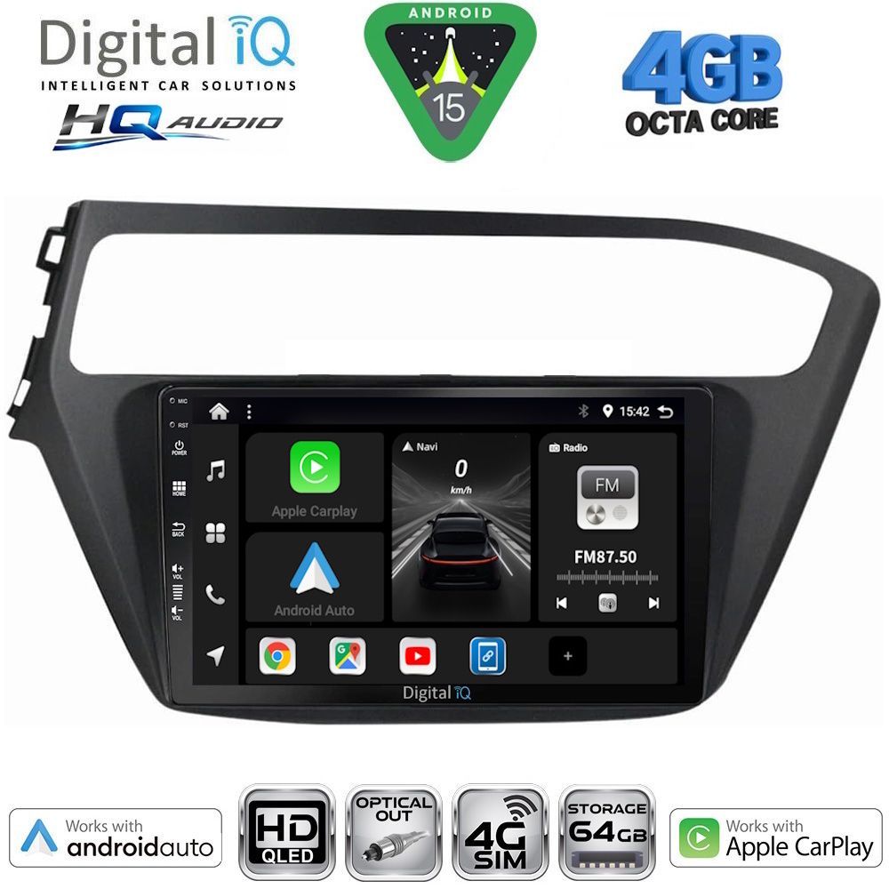 Βλησαρούλης Car Center - DIGITAL IQ BXK 19230_CPAA (9inc) MULTIMEDIA TABLET for HYUNDAI i20 mod. 2018-2021