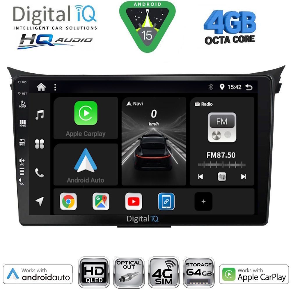 Βλησαρούλης Car Center - DIGITAL IQ BXK 19232_CPAA (9inc) MULTIMEDIA TABLET for HYUNDAI i30  mod. 2012-2017