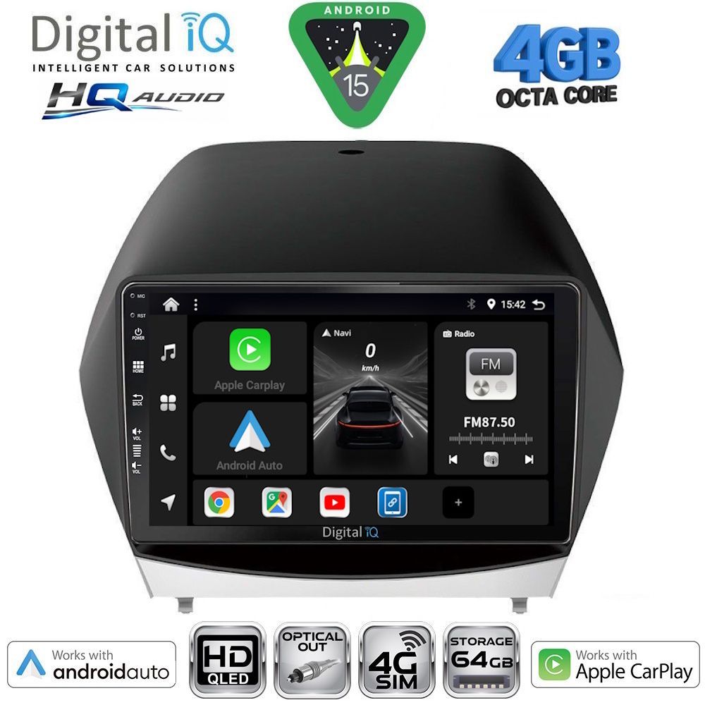 Βλησαρούλης Car Center - DIGITAL IQ BXK 19235_CPAA (10inc) MULTIMEDIA TABLET for HYUNDAI iX35  mod. 2010-2015