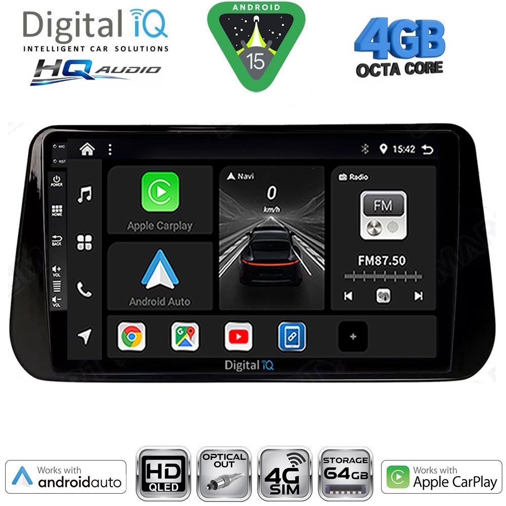 Βλησαρούλης Car Center - DIGITAL IQ BXK 19238B_CPAA (10inc) MULTIMEDIA TABLET for HYUNDAI IX45 - SANTA FE mod. 2021-2023