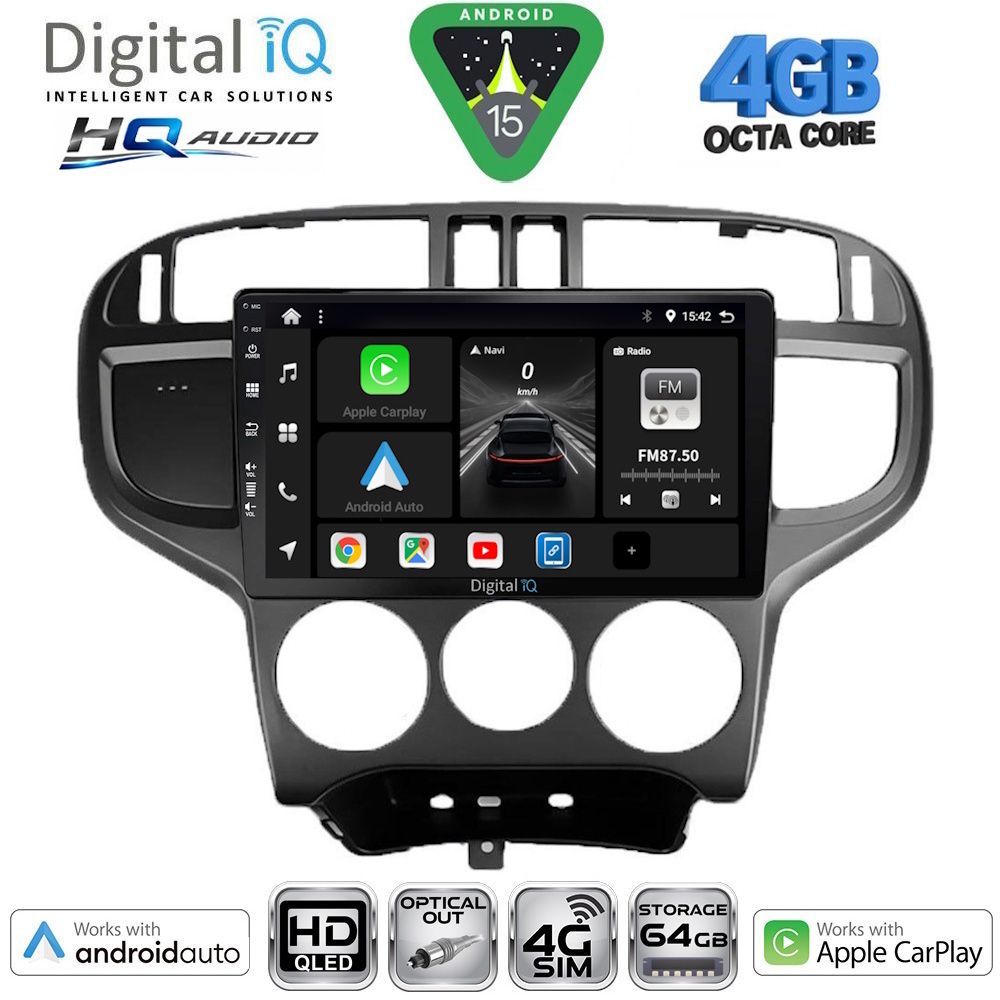 Βλησαρούλης Car Center - DIGITAL IQ BXK 19240_CPAA (9inc) MULTIMEDIA TABLET for HYUNDAI MATRIX mod. 2001-2010
