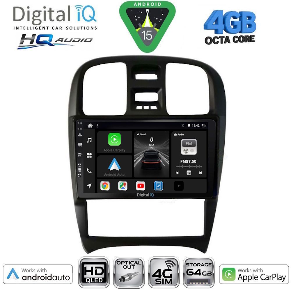 Βλησαρούλης Car Center - DIGITAL IQ BXK 19247_CPAA (9inc) MULTIMEDIA TABLET for HYUNDAI SONATA mod. 2000-2006
