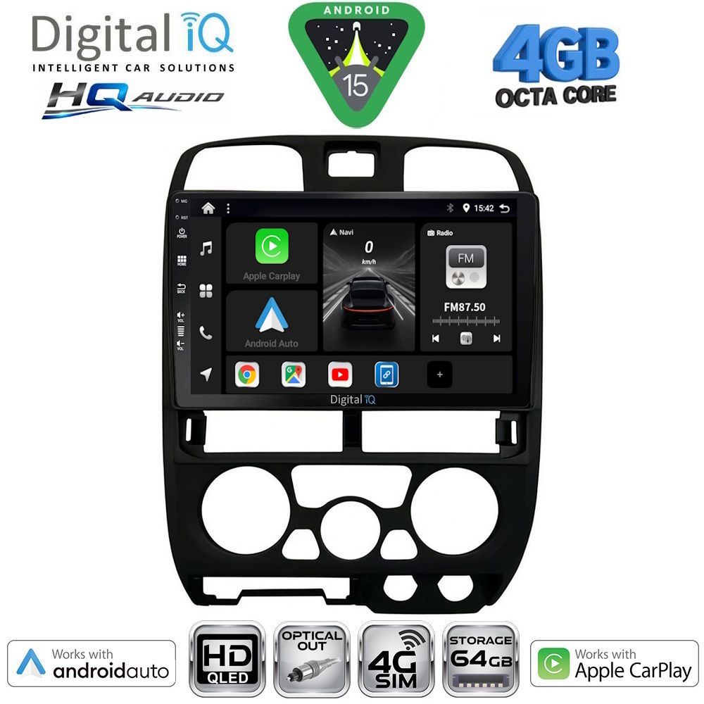 Βλησαρούλης Car Center - DIGITAL IQ BXK 19253BL_CPAA (9inc) MULTIMEDIA TABLET for ISUZU D-MAX mod. 2002-2008 (BLACK)