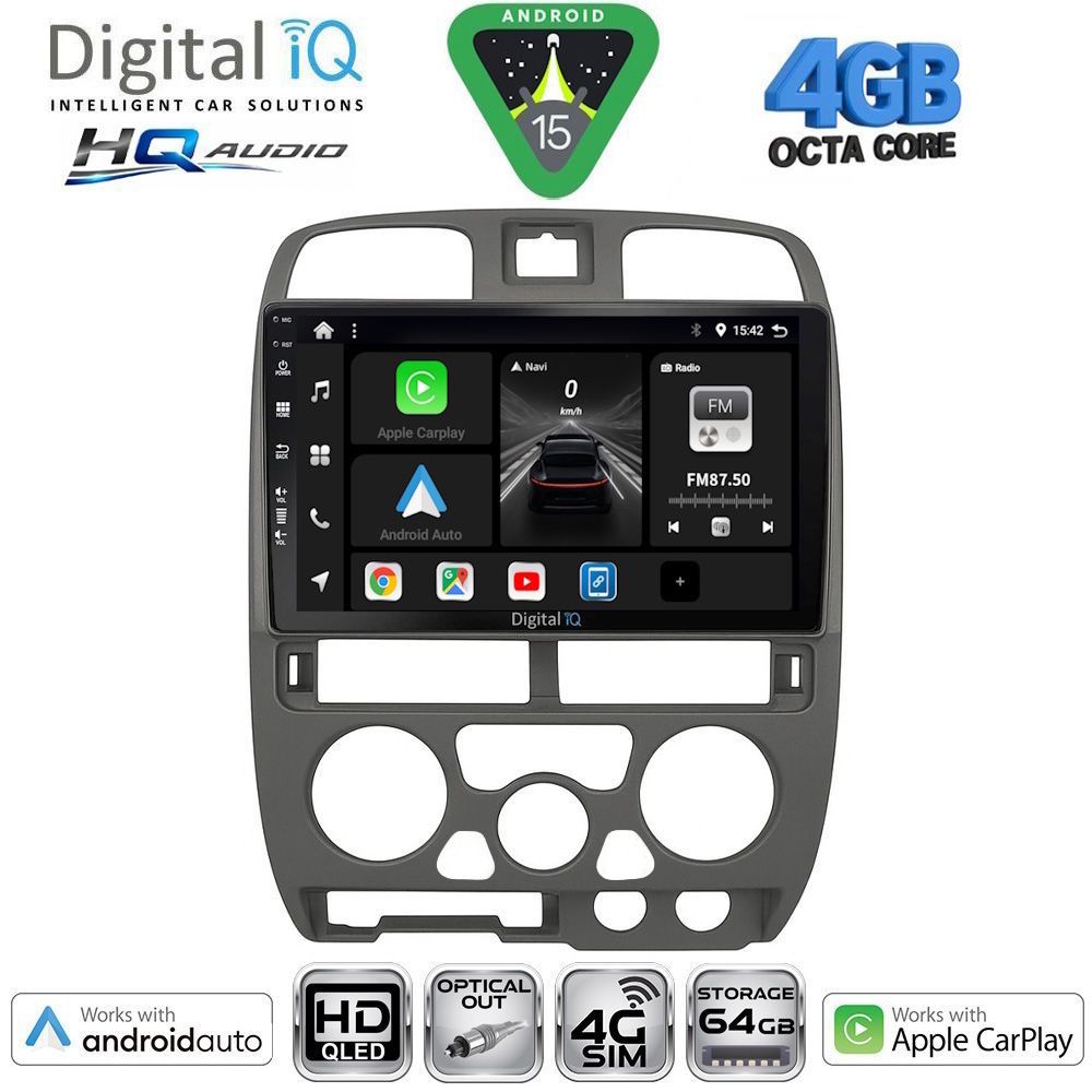 Βλησαρούλης Car Center - DIGITAL IQ BXK 19253GR_CPAA (9inc) MULTIMEDIA TABLET for ISUZU D-MAX mod. 2002-2008 (GREY)