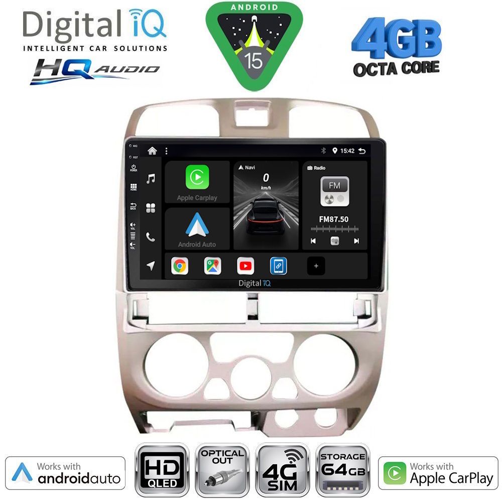 Βλησαρούλης Car Center - DIGITAL IQ BXK 19253SL_CPAA (9inc) MULTIMEDIA TABLET for ISUZU D-MAX mod. 2002-2008 (SILVER)
