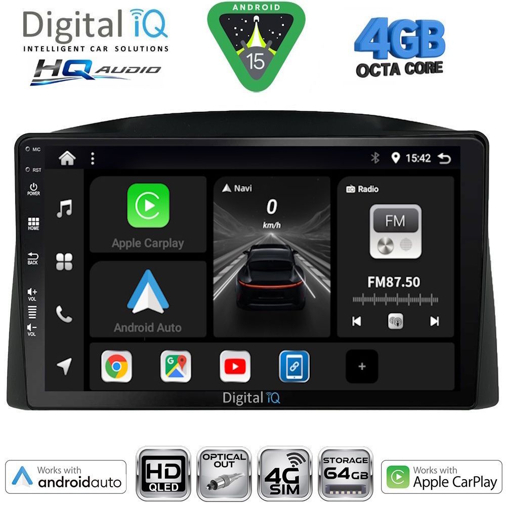 Βλησαρούλης Car Center - DIGITAL IQ BXK 19271_CPAA (10inc) MULTIMEDIA TABLET for JEEP GRAND CHEROKEE mod. 2005-2007 with Original Navi