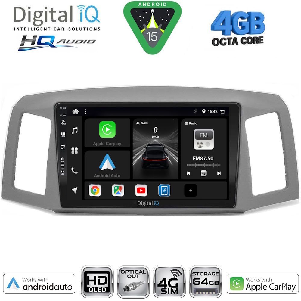 Βλησαρούλης Car Center - DIGITAL IQ BXK 19281_CPAA (10inc) MULTIMEDIA TABLET for JEEP GRAND CHEROKEE mod. 2005-2007