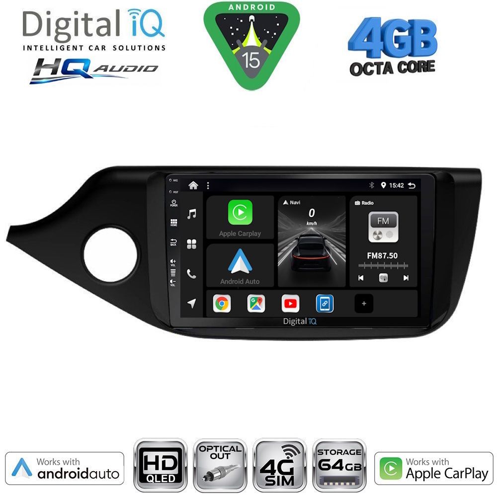 Βλησαρούλης Car Center - DIGITAL IQ BXK 19302_CPAA (9inc) MULTIMEDIA TABLET for KIA CEED  mod. 2012-2018