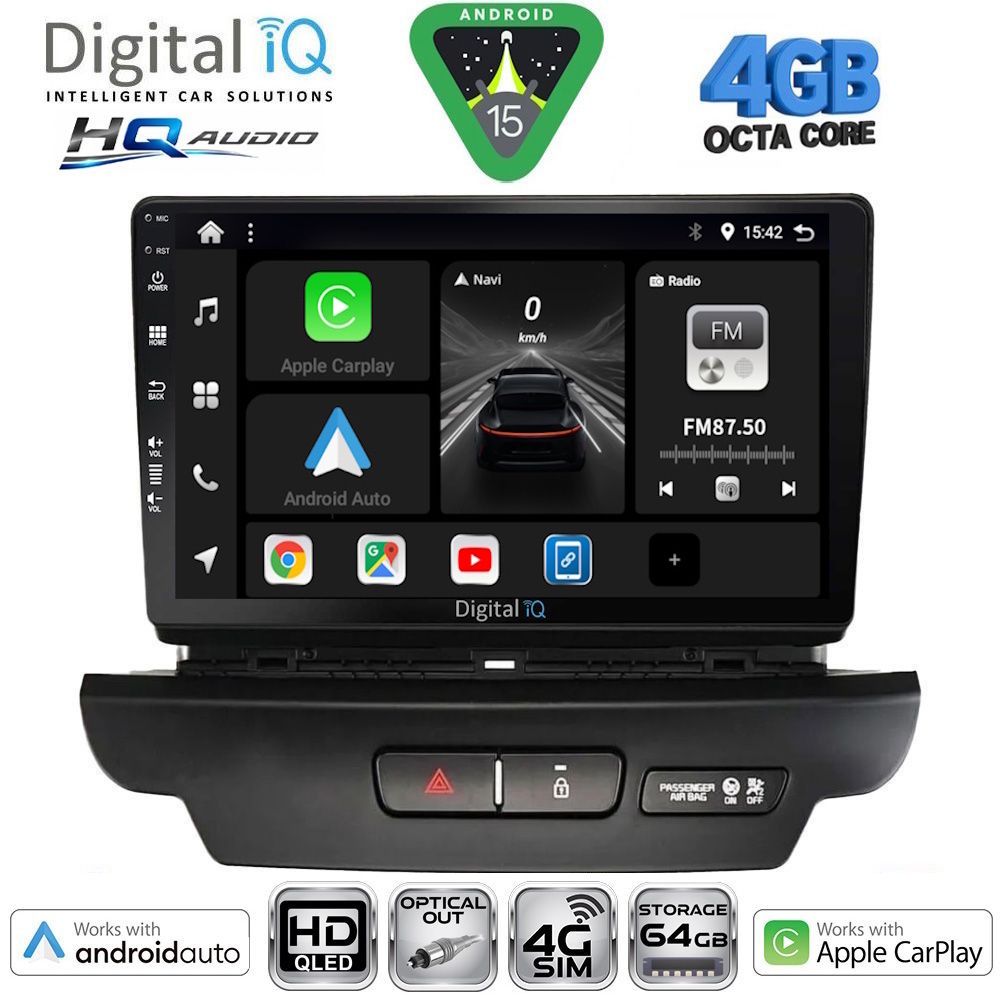 Βλησαρούλης Car Center - DIGITAL IQ BXK 19304_CPAA (9inc) MULTIMEDIA TABLET for KIA CEED - XCEED mod. 2018-2022