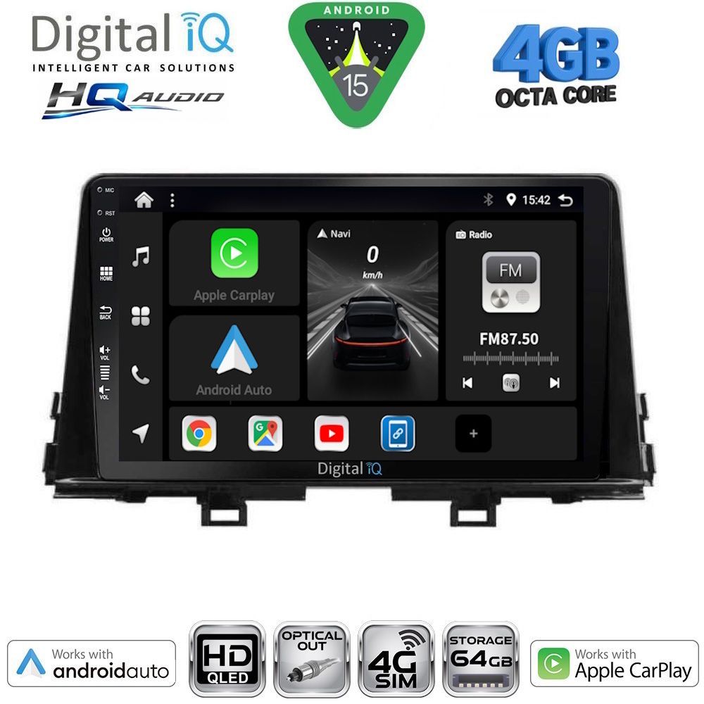 Βλησαρούλης Car Center - DIGITAL IQ BXK 19309_CPAA (9inc) MULTIMEDIA TABLET for KIA PICANTO mod. 2017-2021