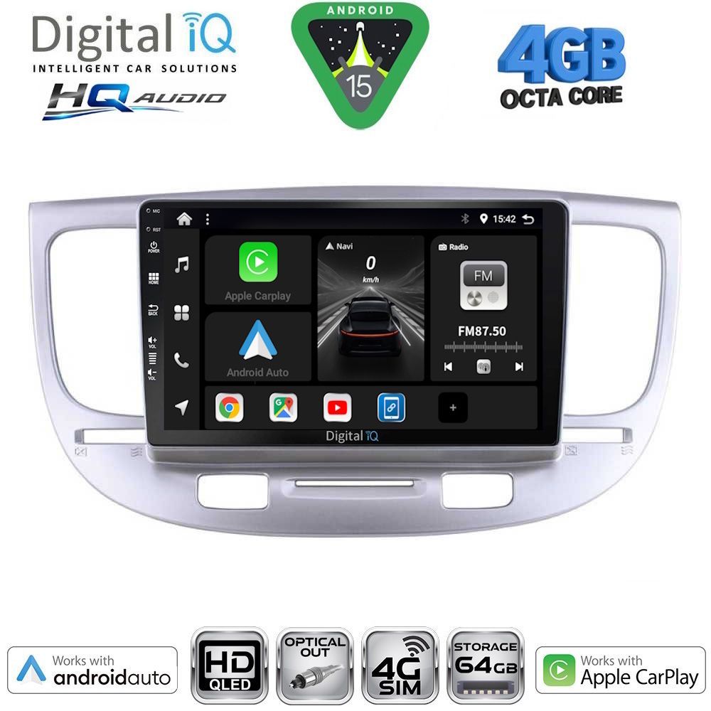 Βλησαρούλης Car Center - DIGITAL IQ BXK 19313_CPAA (9inc) MULTIMEDIA TABLET for KIA RIO mod. 2005-2011