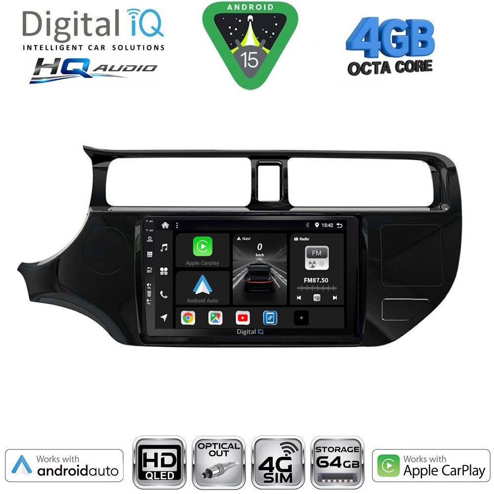 Βλησαρούλης Car Center - DIGITAL IQ BXK 19314_CPAA (9inc) MULTIMEDIA TABLET for KIA RIO mod. 2012-2015