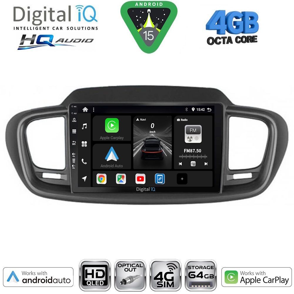 Βλησαρούλης Car Center - DIGITAL IQ BXK 19319_CPAA (10inc) MULTIMEDIA TABLET for KIA SORENTO mod. 2014-2020