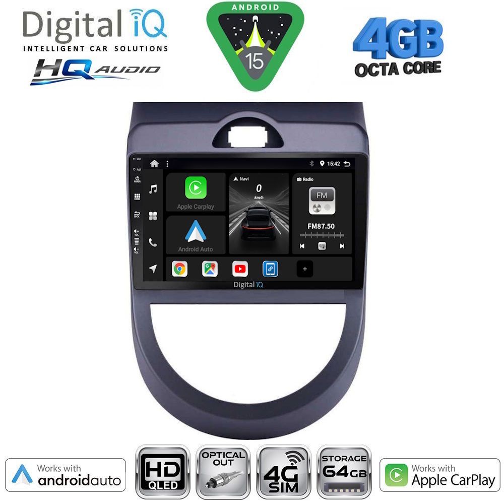 Βλησαρούλης Car Center - DIGITAL IQ BXK 19320_CPAA (9inc) MULTIMEDIA TABLET for KIA SOUL mod. 2008-2013