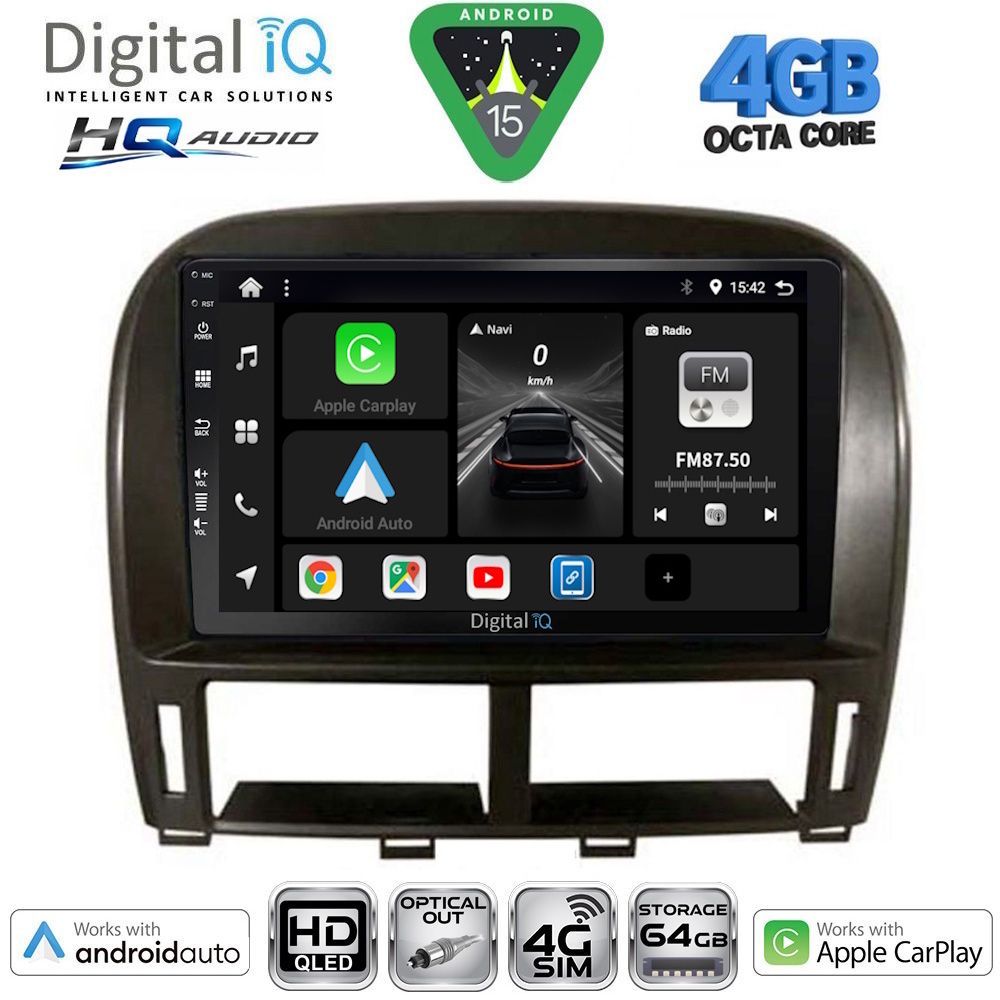 Βλησαρούλης Car Center - DIGITAL IQ BXK 19343_CPAA (9inc) MULTIMEDIA TABLET for LEXUS LS 430 – XF 430 mod. 2000-2006