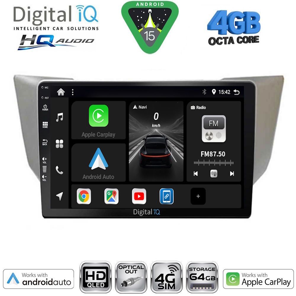 Βλησαρούλης Car Center - DIGITAL IQ BXK 19345SL_CPAA (10inc) MULTIMEDIA TABLET for LEXUS RX 300 – 400 mod. 2003-2008