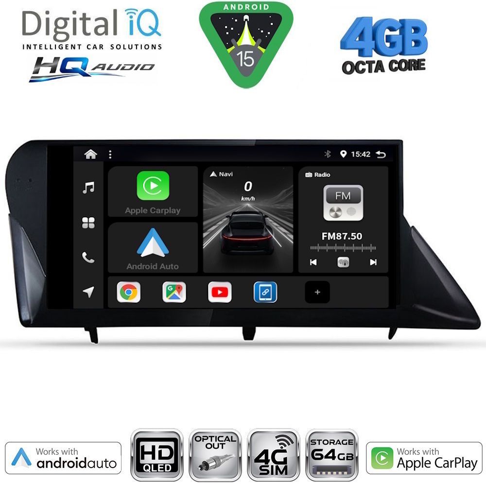 Βλησαρούλης Car Center - DIGITAL IQ BXK 19346_CPAA (9inc) MULTIMEDIA TABLET for LEXUS RX mod. 2009-2014