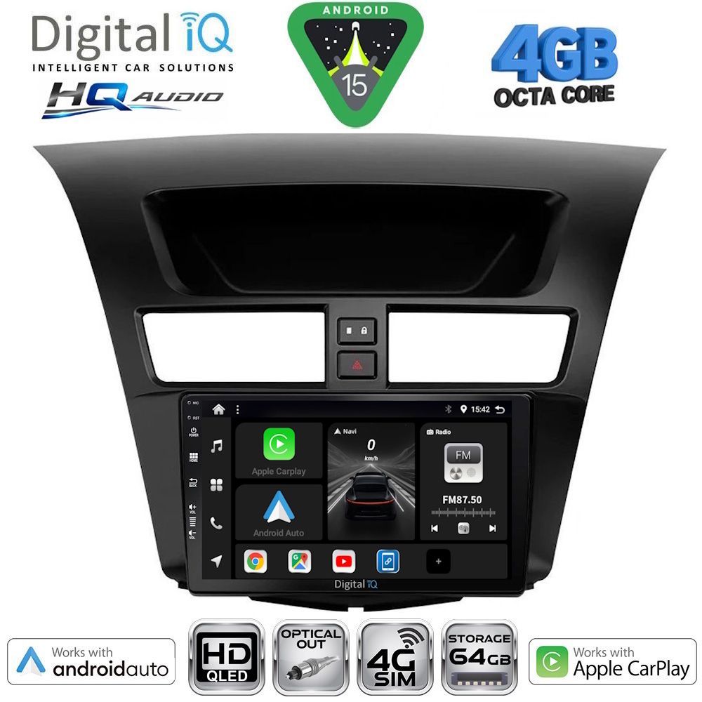 Βλησαρούλης Car Center - DIGITAL IQ BXK 19364_CPAA (9inc) MULTIMEDIA TABLET for MAZDA BT50 mod. 2012-2019
