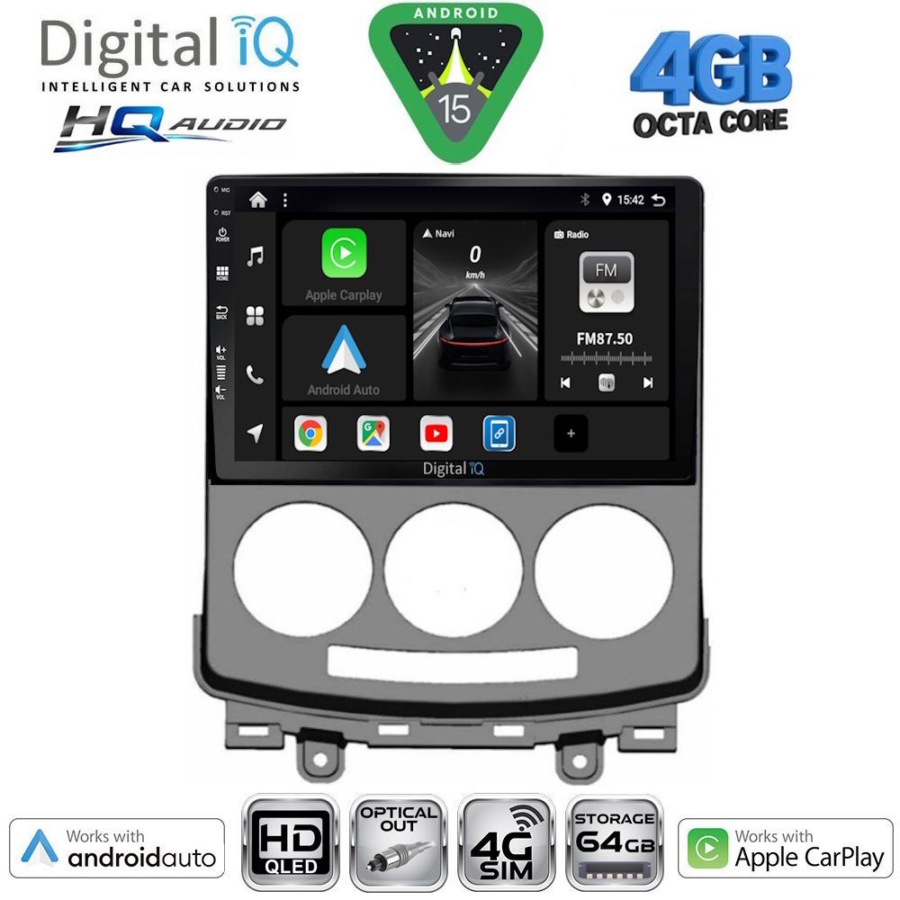 Βλησαρούλης Car Center - DIGITAL IQ BXK 19370_CPAA (9inc) MULTIMEDIA TABLET for MAZDA 5  mod. 2004-2010
