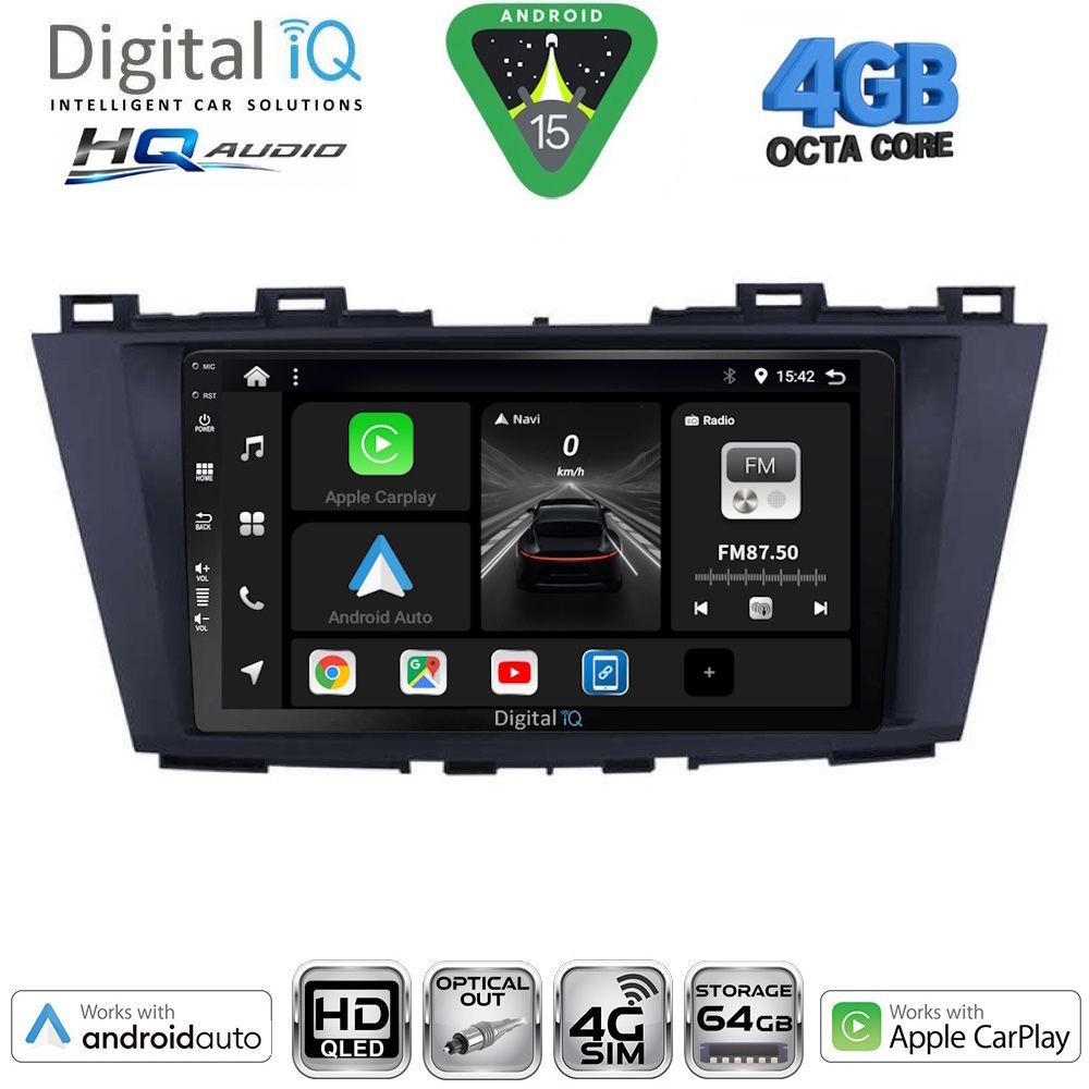 Βλησαρούλης Car Center - DIGITAL IQ BXK 19371_CPAA (9inc) MULTIMEDIA TABLET for MAZDA 5 mod. 2011-2020