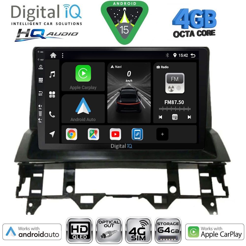 Βλησαρούλης Car Center - DIGITAL IQ BXK 19376_CPAA DASH (10inc) MULTIMEDIA TABLET for MAZDA 6 mod. 2002-2008