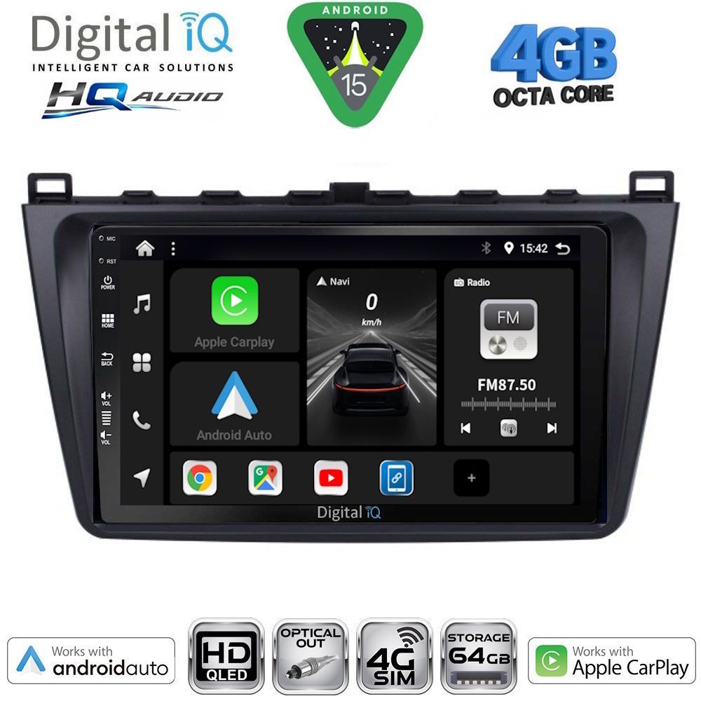 Βλησαρούλης Car Center - DIGITAL IQ BXK 19377_CPAA (9inc) MULTIMEDIA TABLET for MAZDA 6 mod. 2008-2012