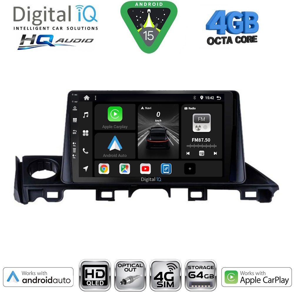 Βλησαρούλης Car Center - DIGITAL IQ BXK 19379_CPAA (9inc) MULTIMEDIA TABLET for MAZDA 6 mod. 2017-2020