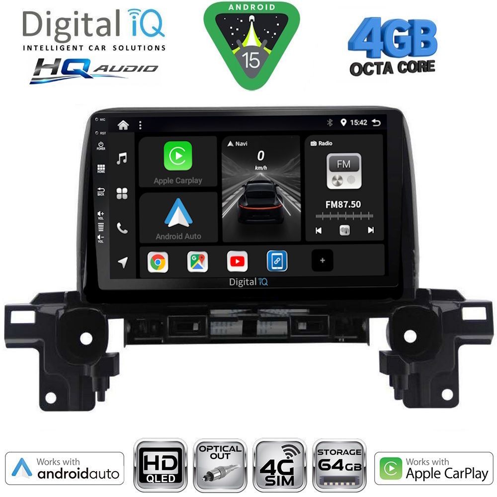 Βλησαρούλης Car Center - DIGITAL IQ BXK 19381_CPAA (9inc) MULTIMEDIA TABLET for MAZDA CX5 mod. 2017-2025