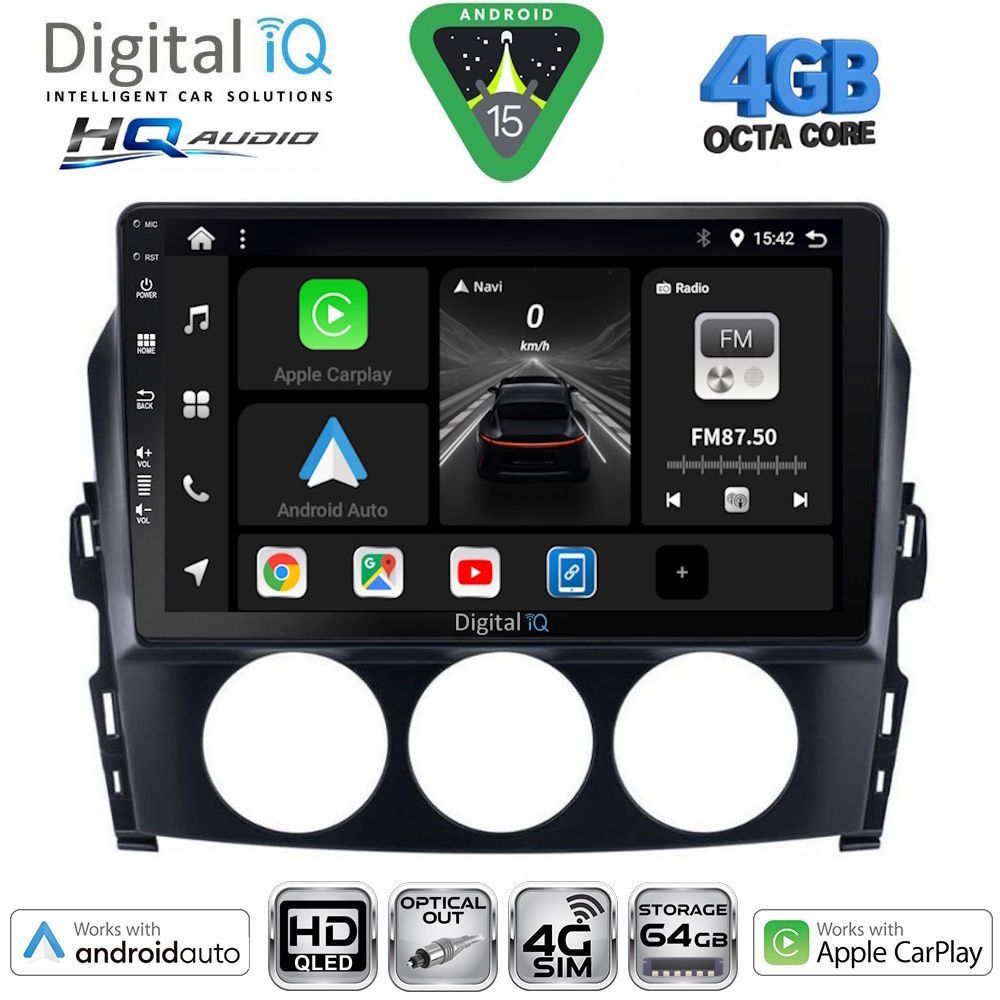 Βλησαρούλης Car Center - DIGITAL IQ BXK 19392_CPAA (9inc) MULTIMEDIA TABLET for MAZDA MX5 mod. 2005-2015