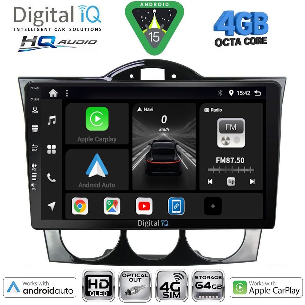 Βλησαρούλης Car Center - DIGITAL IQ BXK 19394_CPAA (9inc) MULTIMEDIA TABLET for MAZDA RX8 mod. 2001-2008
