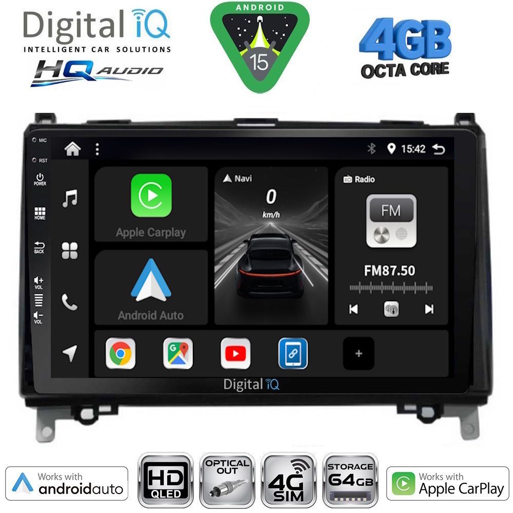 Βλησαρούλης Car Center - DIGITAL IQ BXK 19400_CPAA (9inc) MULTIMEDIA TABLET for MERCEDES A – B -SPRINTER – VITO mod. 2007-2020