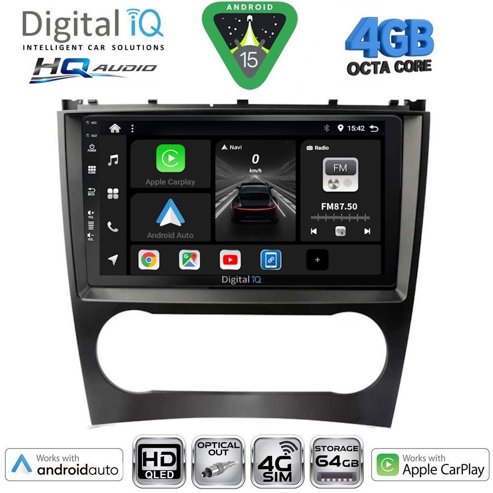 Βλησαρούλης Car Center - DIGITAL IQ BXK 19404_CPAA (9inc) MULTIMEDIA TABLET for MERCEDES C – CLK (W203-209) mod. 2004-2008