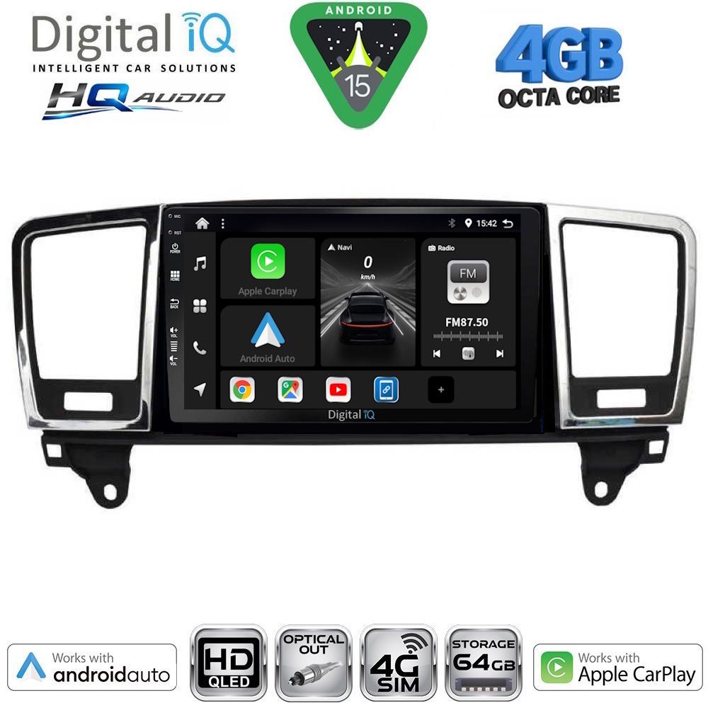 Βλησαρούλης Car Center - DIGITAL IQ BXK 19415_CPAA (9inc) MULTIMEDIA TABLET for MERCEDES ML (W166) – GL (X166) mod. 2011-2019