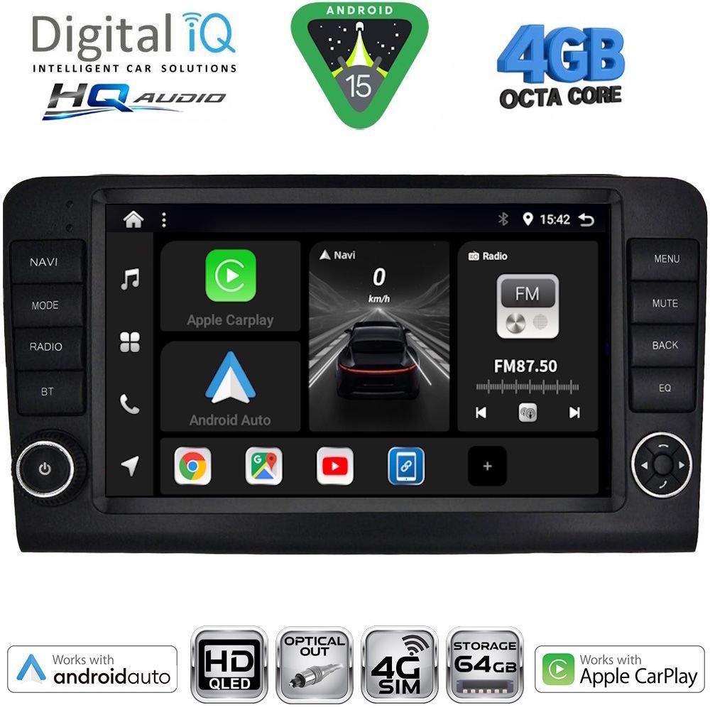 Βλησαρούλης Car Center - DIGITAL IQ BXK 19416_CPAA (9inc) MULTIMEDIA TABLET for MERCEDES ML (W164) – GL (X164) mod. 2005-2011