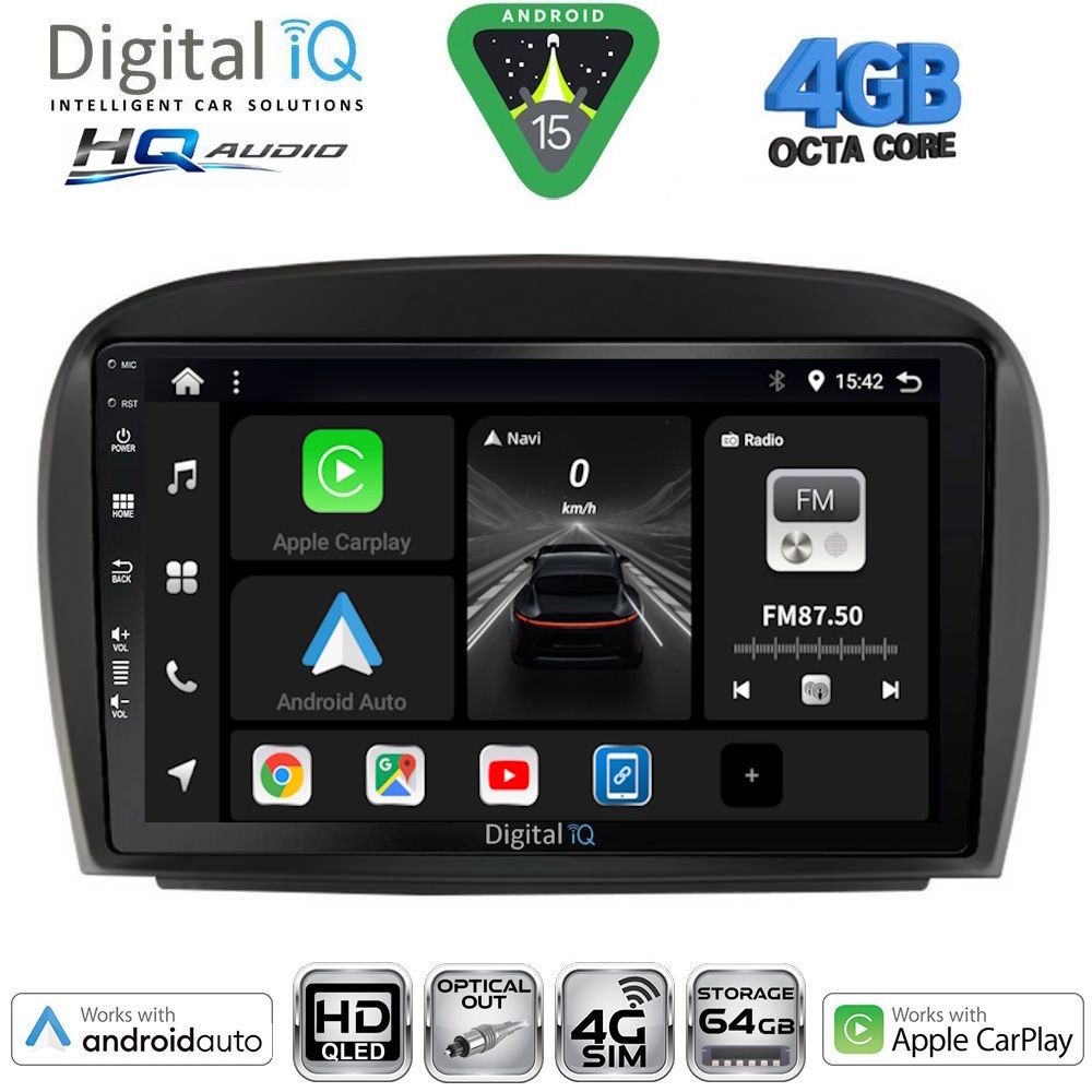 Βλησαρούλης Car Center - DIGITAL IQ BXK 19427_CPAA (9inc) MULTIMEDIA TABLET for MERCEDES SL (R230) FACELIFT mod. 2006-2012