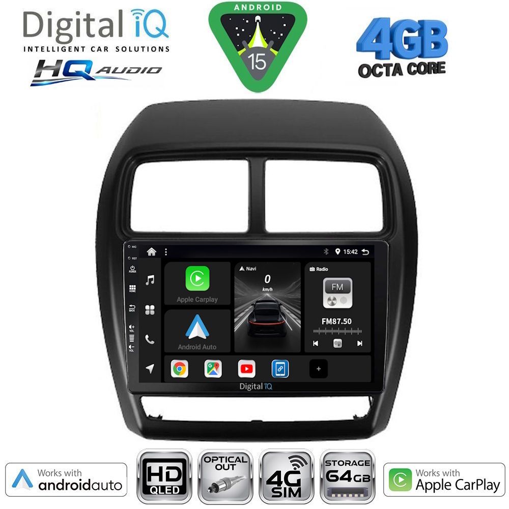 Βλησαρούλης Car Center - DIGITAL IQ BXK 19431_CPAA (9inc) MULTIMEDIA TABLET for MITSUBISHI ASX mod. 2020-2023