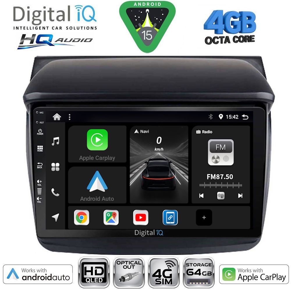 Βλησαρούλης Car Center - DIGITAL IQ BXK 19436_CPAA (9inc) MULTIMEDIA TABLET for MITSUBISHI L200 mod. 2006-2015