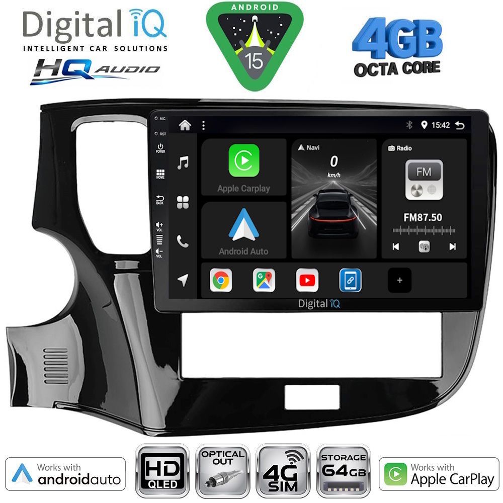 Βλησαρούλης Car Center - DIGITAL IQ BXK 19440_CPAA (10inc) MULTIMEDIA TABLET for MITSUBISHI OUTLANDER mod. 2020-2022