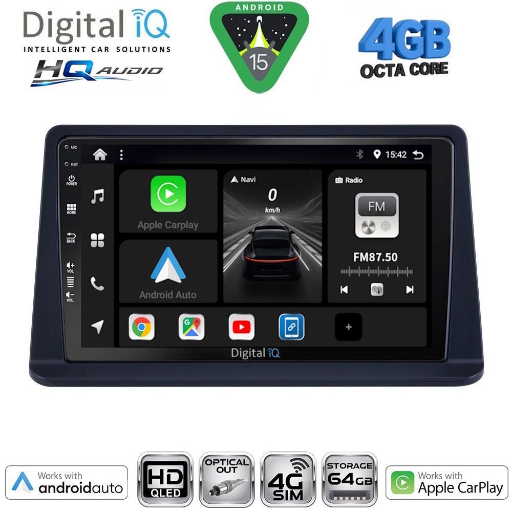 Βλησαρούλης Car Center - DIGITAL IQ BXK 19445_CPAA (9inc) MULTIMEDIA TABLET for MITSUBISHI PAJERO mod. 1999-2006