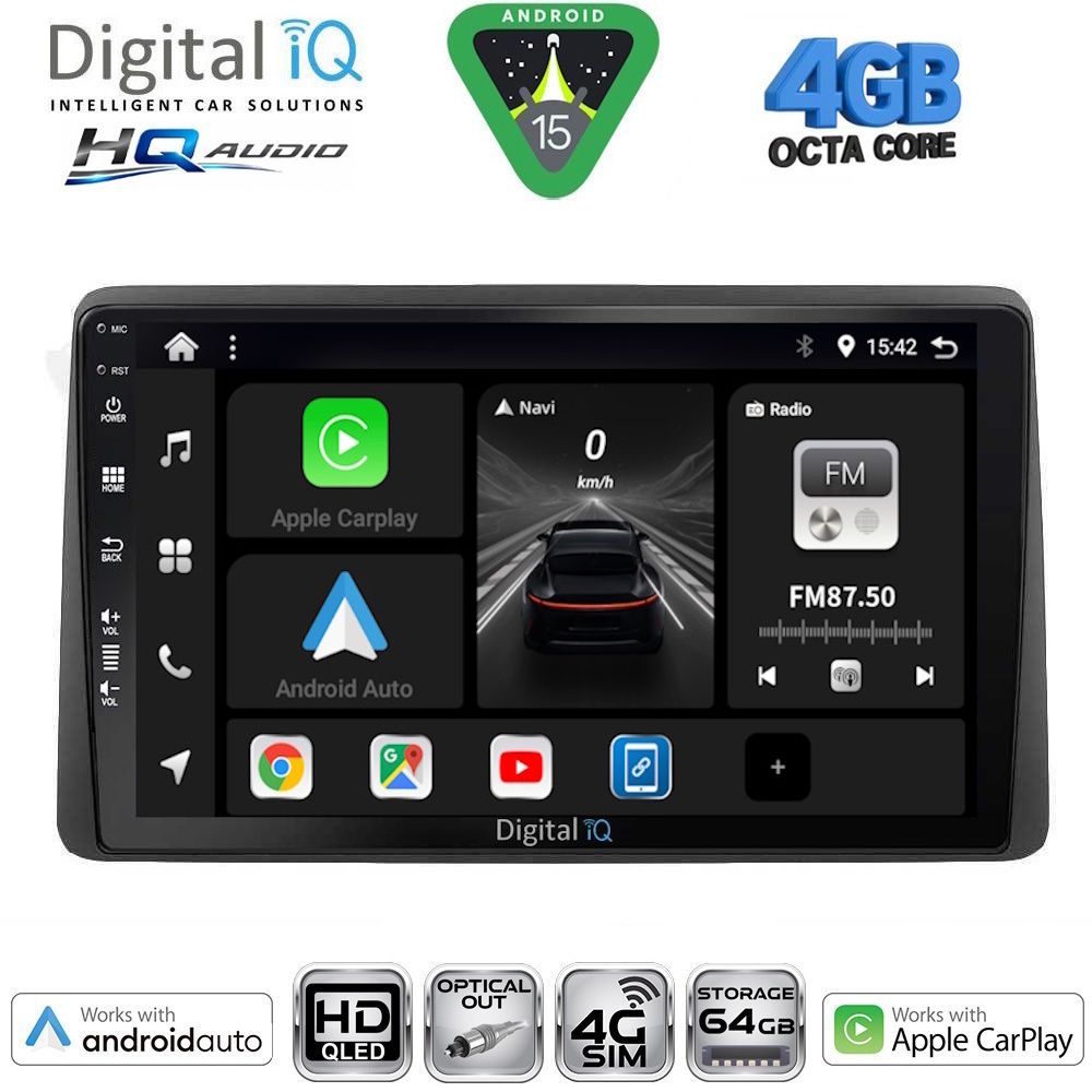 Βλησαρούλης Car Center - DIGITAL IQ BXK 19450_CPAA (10inc) MULTIMEDIA TABLET for NISSAN NAVARA D22 mod. 1998-2004