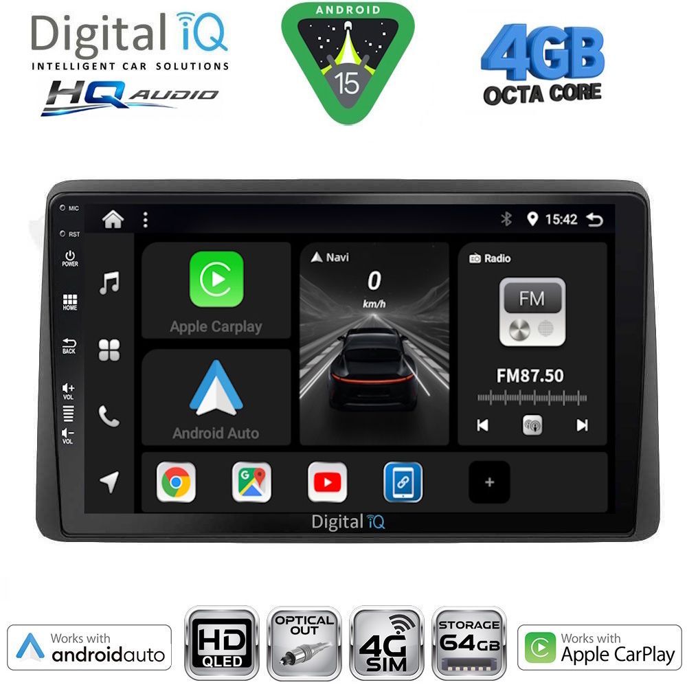 Βλησαρούλης Car Center - DIGITAL IQ BXK 19453_CPAA (10inc) MULTIMEDIA TABLET for NISSAN JUKE mod. 2021-2026