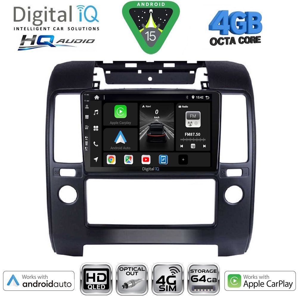Βλησαρούλης Car Center - DIGITAL IQ BXK 19454_CPAA A/C (9inc) MULTIMEDIA TABLET for NISSAN NAVARA D40 mod. 2006-2011 με A/C