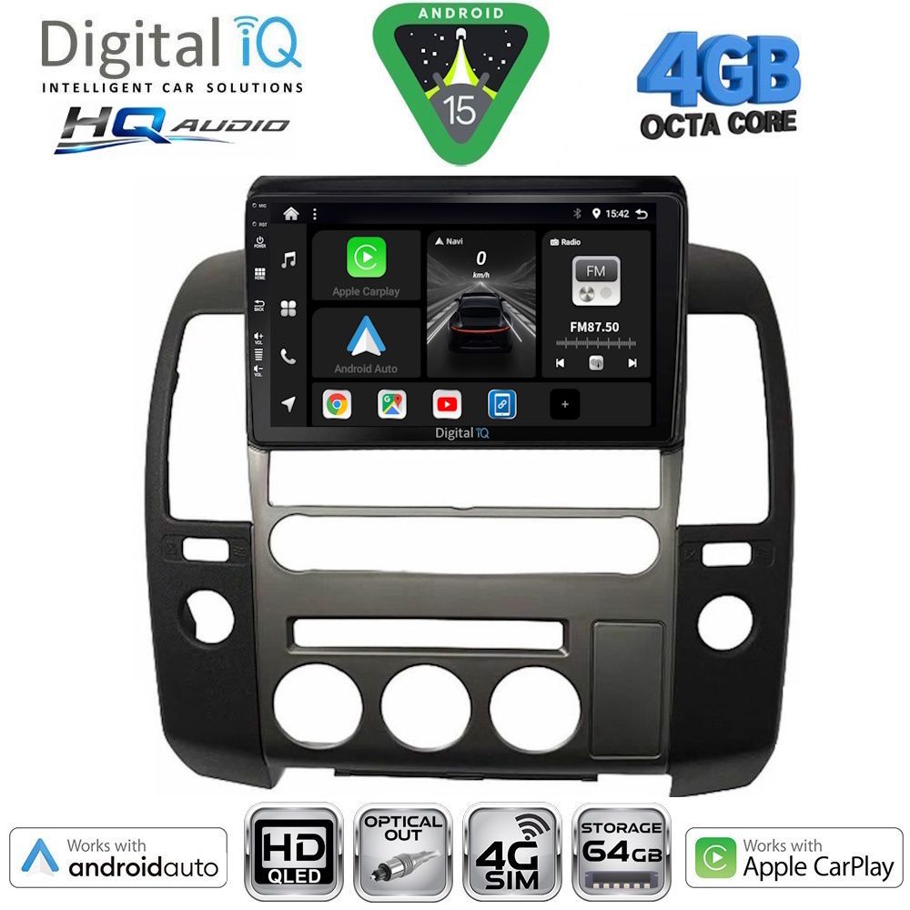 Βλησαρούλης Car Center - DIGITAL IQ BXK 19454_CPAA (ORIG.NAVI) (9inc) MULTIMEDIA TABLET for NISSAN NAVARA D40 mod. 2006-2011 με Original Navi