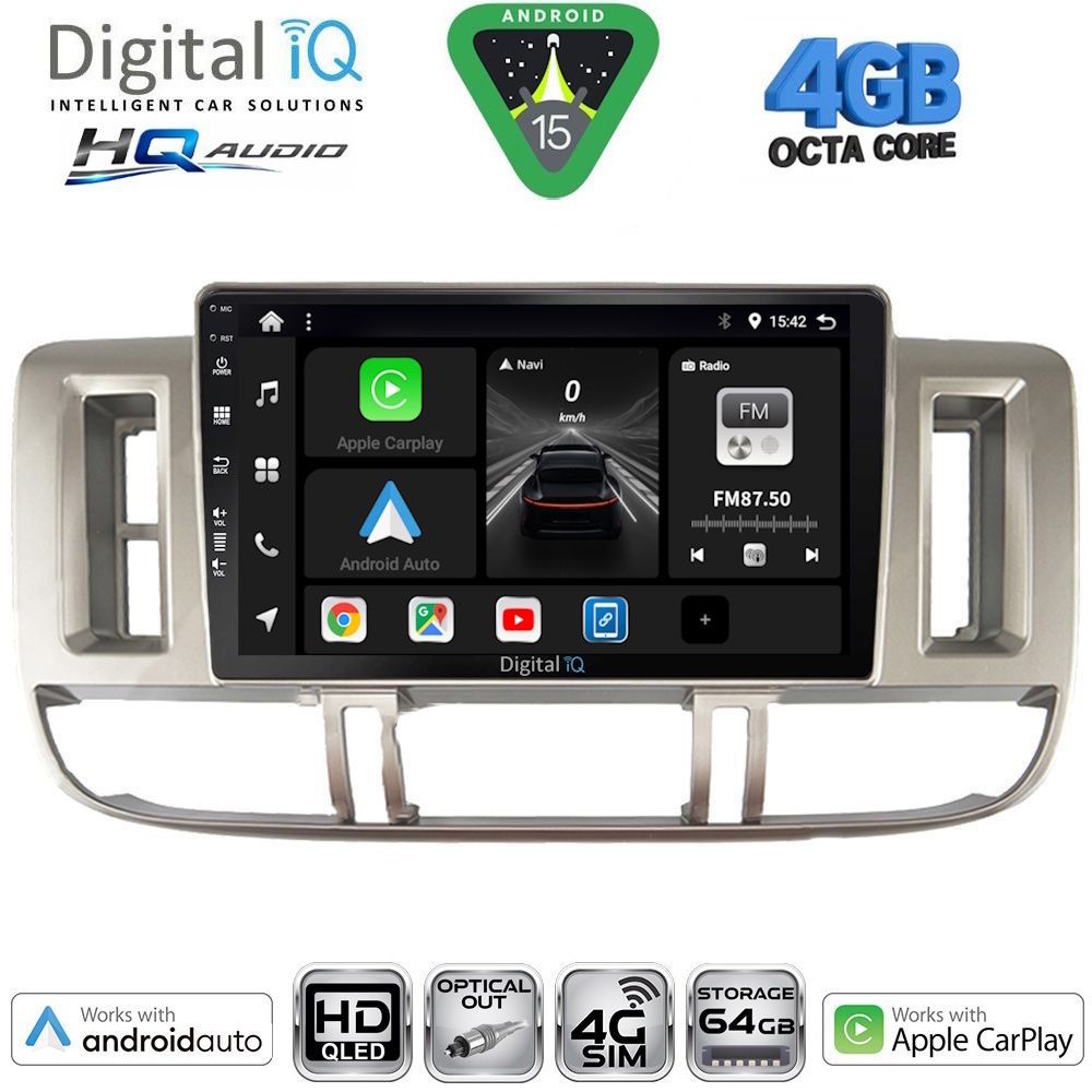 Βλησαρούλης Car Center - DIGITAL IQ BXK 19474_CPAA (9inc) MULTIMEDIA TABLET for NISSAN XTRAIL mod. 2000-2004