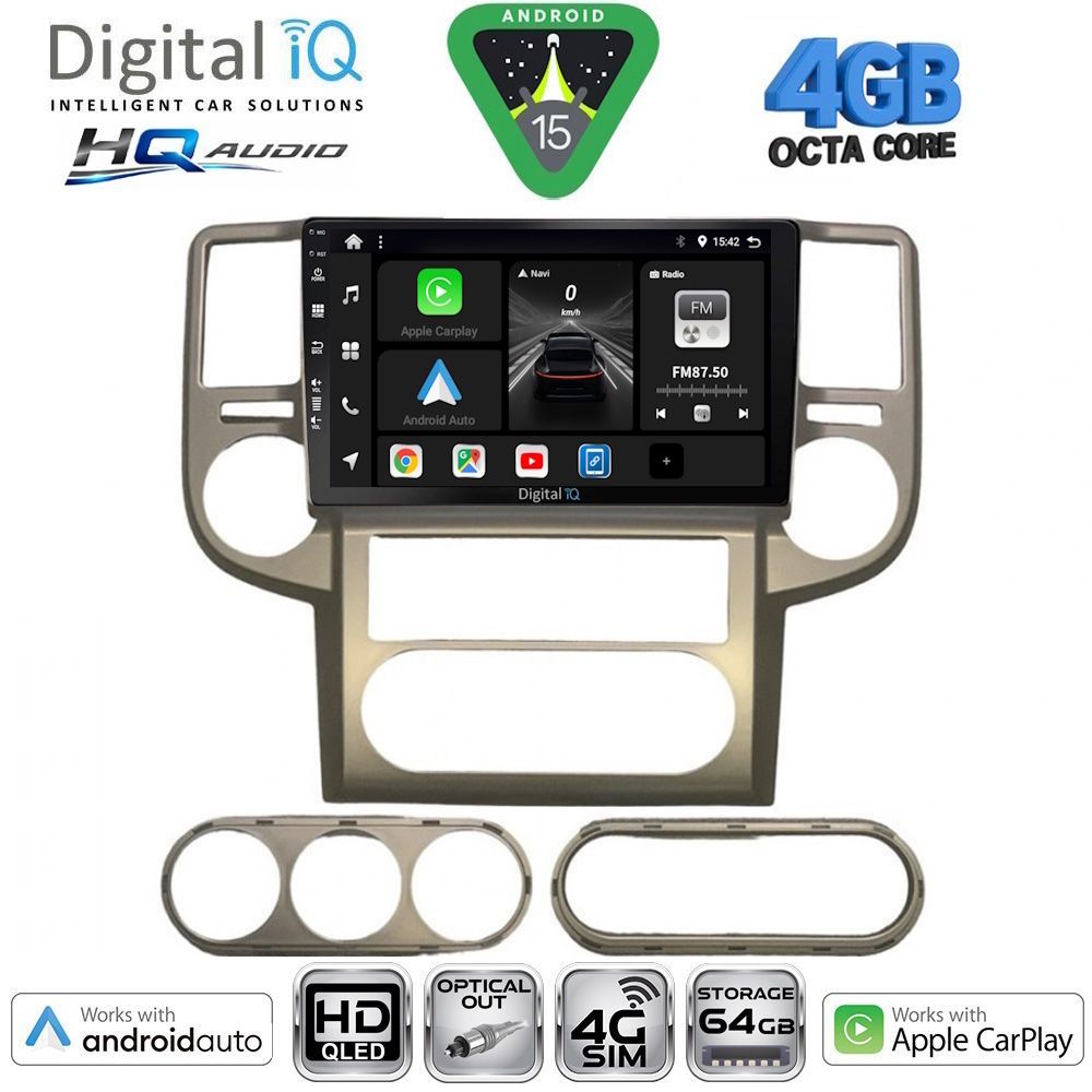 Βλησαρούλης Car Center - DIGITAL IQ BXK 19475_CPAA (10inc) MULTIMEDIA TABLET for NISSAN XTRAIL mod. 2004-2007
