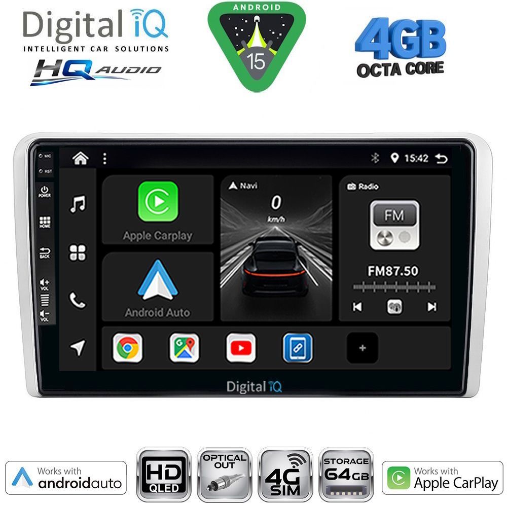 Βλησαρούλης Car Center - DIGITAL IQ BXK 19481SL_CPAA (9inc) MULTIMEDIA TABLET for OPEL ALL mod. 2004-2014 (SILVER)